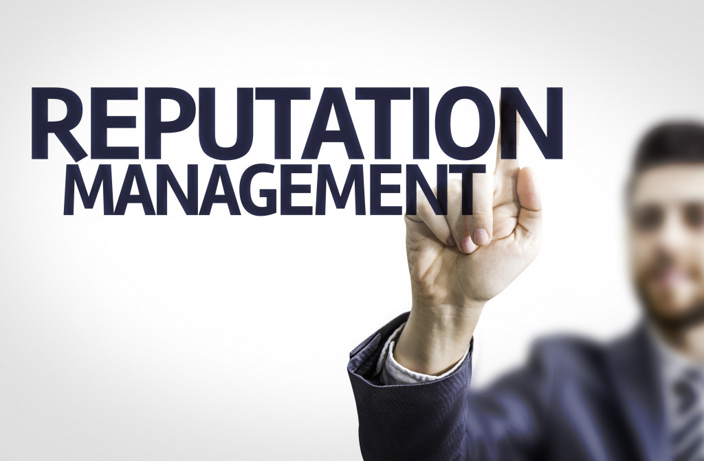 business reputation management concept